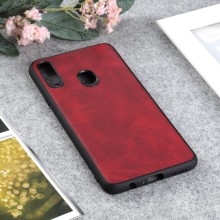 Тканевая накладка Textile Leather для Samsung A10S (ТПУ+ткань)  – Синий