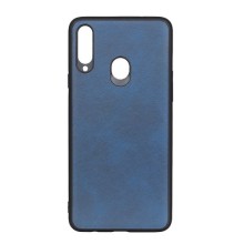 Тканевая накладка Textile Leather для Samsung A10S (ТПУ+ткань)  – Синий