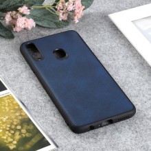 Тканевая накладка Textile Leather для Samsung A10S (ТПУ+ткань)  – Синий