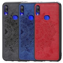 Чехол Leather Glass Mandala для Samsung A10s, накладка из ткани и ТПУ