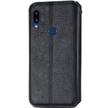 Кожаный чехол-книжка GETMAN Cubic (PU) для Samsung Galaxy A10s – Черный