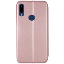 Кожаный чехол-книжка Classy для Samsung Galaxy A10s – Rose Gold