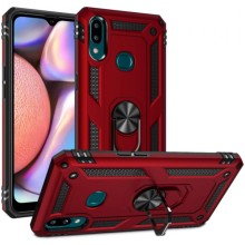 Ударопрочный чехол Serge Ring for Magnet для Samsung Galaxy A10s – Красный