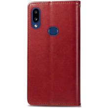 Кожаный чехол-книжка GETMAN Gallant (PU) для Samsung Galaxy A10s – Красный
