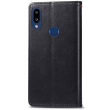 Кожаный чехол-книжка GETMAN Gallant (PU) для Samsung Galaxy A10s – Черный