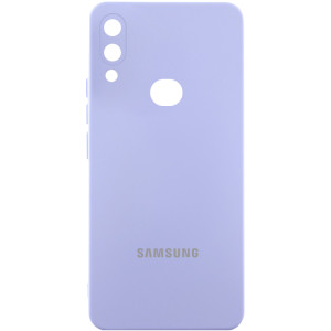 Чехол Silicone Cover Lakshmi Full Camera (AAA) with Logo для Samsung Galaxy A10s – Сиреневый