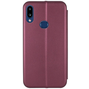 Шкіряний чохол-книжка Classy для Samsung Galaxy A10s – Бордовий