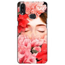 Чехлы (ART) Цветы на Samsung Galaxy A10s (A107) (VPrint) (Глаза в цветах)