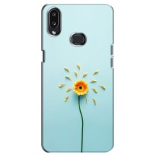 Чехлы с Цветами для Samsung Galaxy A10s (A107) (VPrint) (Желтый цветок)