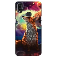 Чехлы с картинкой Лисички для Samsung Galaxy A10s (A107) (VPrint) (Лисица в космосе)