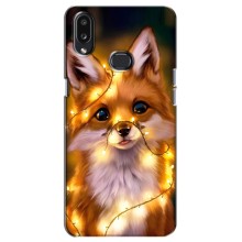 Чехлы с картинкой Лисички для Samsung Galaxy A10s (A107) (VPrint) (Лисичка в гирляндах)