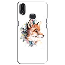 Чехлы с картинкой Лисички для Samsung Galaxy A10s (A107) (VPrint) (Лисичка в цветочках)