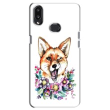 Чехлы с картинкой Лисички для Samsung Galaxy A10s (A107) (VPrint) (Веселая лисичка)