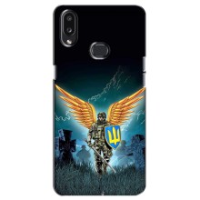 Чехлы с картинкой ЗСУ для Samsung Galaxy A10s (A107) (AlphaPrint) (Солдат ЗСУ)