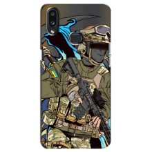 Чехлы с картинкой ЗСУ для Samsung Galaxy A10s (A107) (AlphaPrint) (Воин ВСУ)