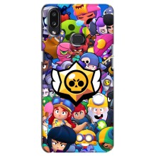 Чехол для Samsung Galaxy A10s (A107) Бравл Старс (VPrint) (Лого Brawl Stars)