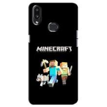 Чехол Майнкрафт на Samsung Galaxy A10s (A107) (AlphaPrint) Minecraft (герои Minecraft)