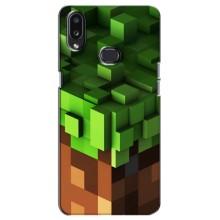 Чехол Майнкрафт на Samsung Galaxy A10s (A107) (AlphaPrint) Minecraft (текстура Майнкрафт)