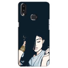 Чехол с печатью для Samsung Galaxy A10s (A107) - (Мода) (AlphaPrint) (Красивая девочка)