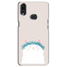 Чехол на тематику: Коты для Samsung Galaxy A10s (A107) (Белый котик)