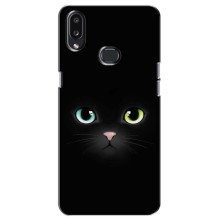 Чехол на тематику: Коты для Samsung Galaxy A10s (A107) (Черный Котик)