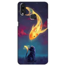 Чехол на тематику: Коты для Samsung Galaxy A10s (A107) (Встреча)