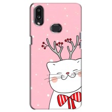 Чехол на тематику: Коты для Samsung Galaxy A10s (A107) (Зимний кот)