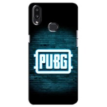 Чехол PUBG для Самсунг А10с (AlphaPrint) (Лого PUBG)