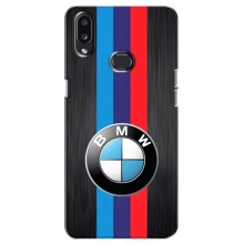 Чехол для Самсунг А10с - с принтом БМВ (AlphaPrint) (Лого BMW)