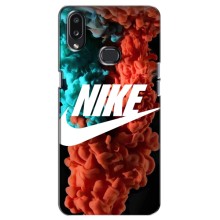 Чехол для Samsung Galaxy A10s (A107) - с принтом Найк (AlphaPrint) (Дымчатый найк)