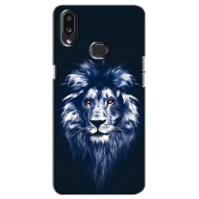 Чехол со Львом для Samsung Galaxy A10s (A107) (VPrint) (Синий Лев)