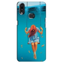 Чехол Стильные девушки на Samsung Galaxy A10s (A107) – Девушка на качели