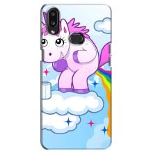 Чехол Unicorn на Samsung Galaxy A10s (A107) (Радуга единорожка)
