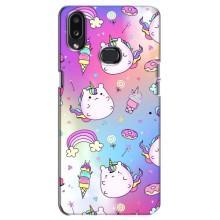 Чехол Unicorn на Samsung Galaxy A10s (A107) (Радуга и Единорог)