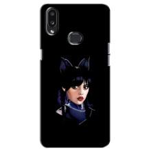 Чехлы Венсдей на Samsung Galaxy A10s (A107) Уэнсдей (AlphaPrint) (серьезная Уэнздей)