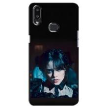 Чехлы Венсдей на Samsung Galaxy A10s (A107) Уэнсдей (AlphaPrint) (взгляд Уэнздей)