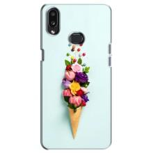 Чохли з тематикою "КВІТИ" на Samsung Galaxy A10s (A107) (Квітка-морозиво)