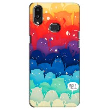 Силиконовый чехол с котиком для Samsung Galaxy A10s (A107) (Mew)