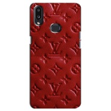 Текстурный Чехол Louis Vuitton для Самсунг Галакси А10с – Красный ЛВ
