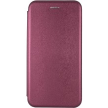 Кожаный чехол-книжка Classy для Samsung Galaxy A11 – Бордовый