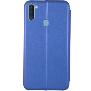 Кожаный чехол-книжка Classy для Samsung Galaxy A11 – Синий