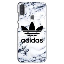 Чехлы Адидас для Samsung Galaxy A11 (A115) (AlphaPrint) (Адидас на мраморе)