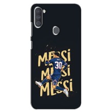 Чехлы для Samsung Galaxy A11 (A115) (Leo чемпион) (AlphaPrint) (Messi ПСЖ)