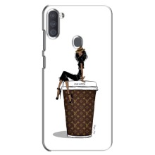 Чехлы Луи Витон для Samsung Galaxy A11 (A115) (AlphaPrint - LOUIS VUITTON) (кофе LOUIS VUITTON)