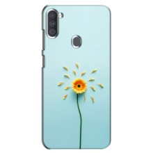 Чехлы с Цветами для Samsung Galaxy A11 (A115) (VPrint) (Желтый цветок)