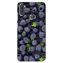 Чехлы с Фруктами для Samsung Galaxy A11 (A115) (VPrint) (Ежевика)