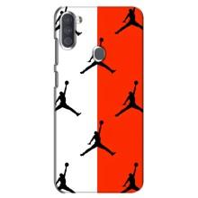 Чехлы для Samsung Galaxy A11 (A115) - с картинкой JORDAN (AlphaPrint) (Лого Джордан)