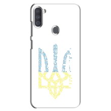 Чохли для Samsung Galaxy A11 (A115) Укр. Символіка (AlphaPrint) (Герб з букв)