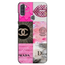 Чехол (Dior, Prada, YSL, Chanel) для Samsung Galaxy A11 (A115) – Модница