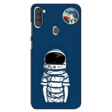 Чехол NASA для Samsung Galaxy A11 (A115) (AlphaPrint) (Мальчик в шлеме)